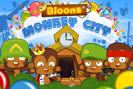 Взломанная Bloons Monkey City на Андроид - Мод бесплатные покупки