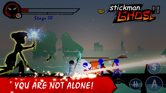 Взломанная Stickman Ghost: Ninja Warrior Action Offline Game на Андроид - Мод бесконечные деньги