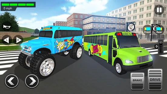 Взломанная Автошкола Автобуса 3д-Драйв Старшая Школа Вождения на Андроид - Мод все разблокированно