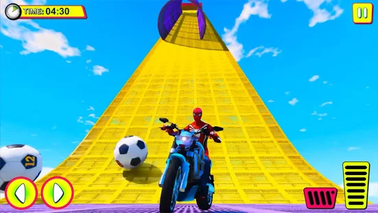 Взломанная Superhero Tricky bike race (kids games) на Андроид - Мод бесконечные деньги