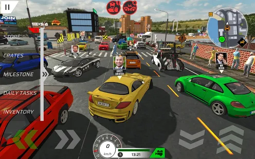 Взломанная Car Drivers Online: Fun City на Андроид - Мод все разблокированно
