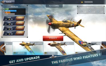 Взломанная WW2 самолет битва 3D на Андроид - Мод все открыто