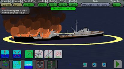 Взломанная U-Boat Simulator на Андроид - Мод бесконечные деньги