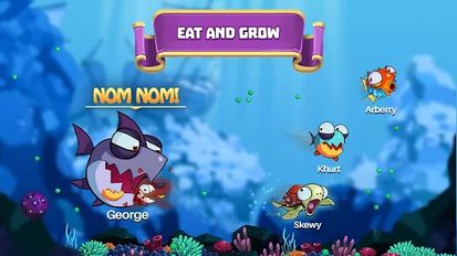 Взломанная Eatme.io: Hungry fish fun game на Андроид - Мод бесконечные деньги