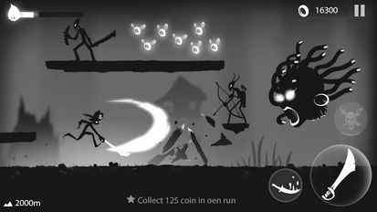 Взломанная Stickman Run: Shadow Adventure на Андроид - Мод свободные покупки