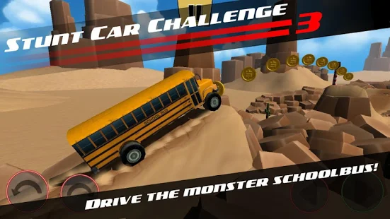 Взломанная Stunt Car Challenge 3 на Андроид - Мод бесплатные покупки