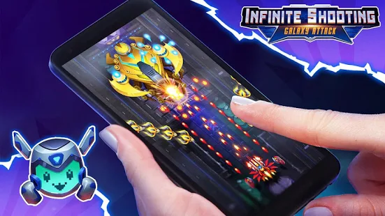 Взломанная Infinite Shooting: Galaxy War на Андроид - Мод бесконечные деньги