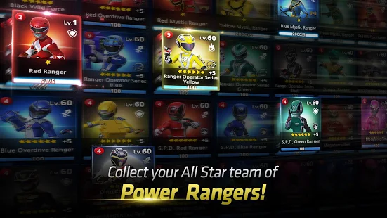 Взломанная Power Rangers: All Stars на Андроид - Мод бесконечные деньги